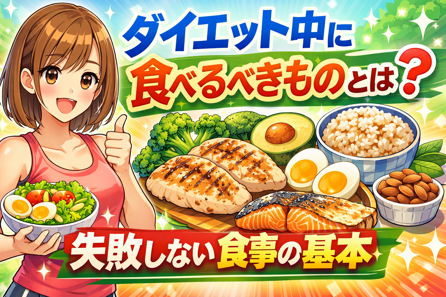 ダイエット中に食べるべきものとは？失敗しない食事の基本