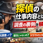 探偵の仕事内容とは？調査の裏側を解説