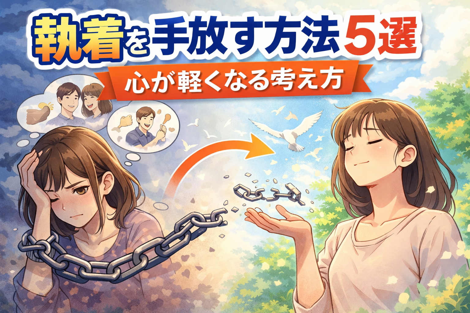 執着を手放す方法5選｜心が軽くなる考え方