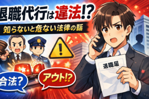 退職代行は違法？知らないと危ない法律の話