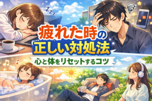 疲れた時の正しい対処法｜心と体をリセットするコツ