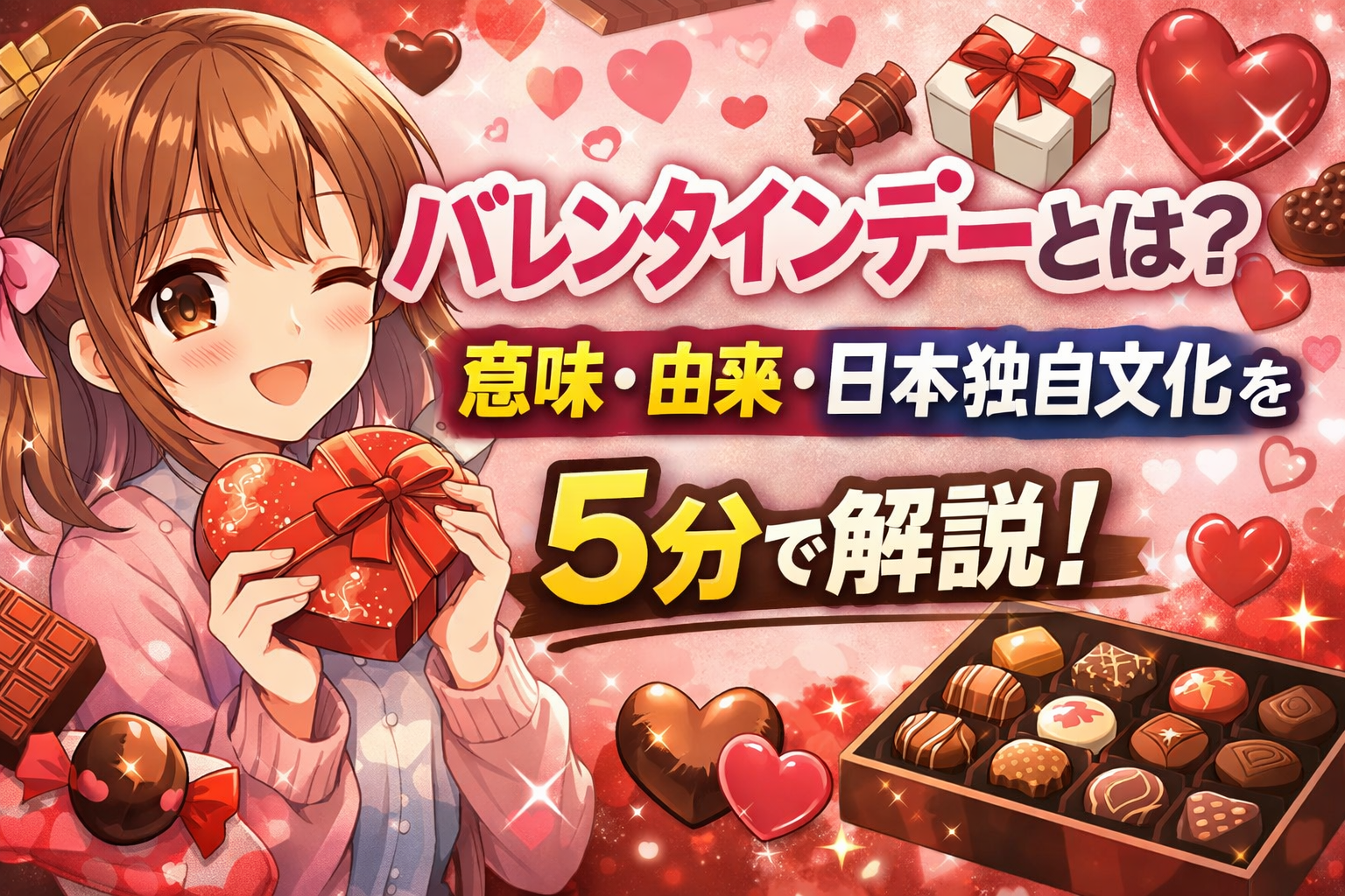 バレンタインデーとは?意味・由来・日本独自文化を5分で解説