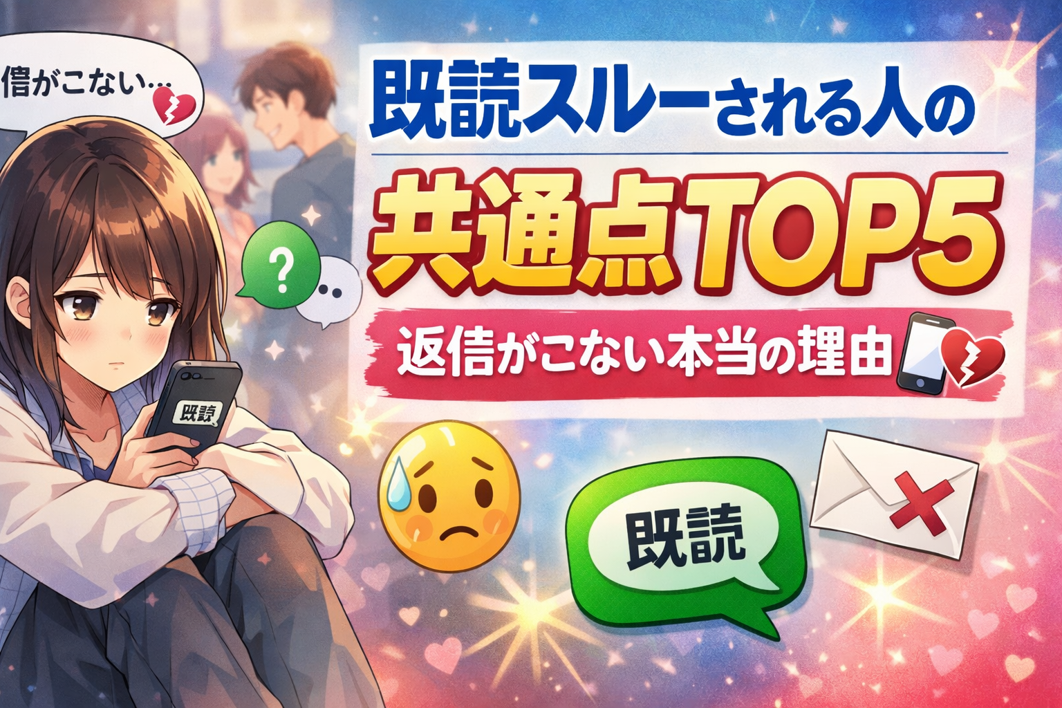 既読スルーされる人の共通点TOP5と対策