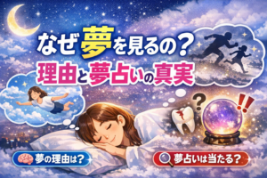 なぜ夢を見るの？理由と夢占いの真実