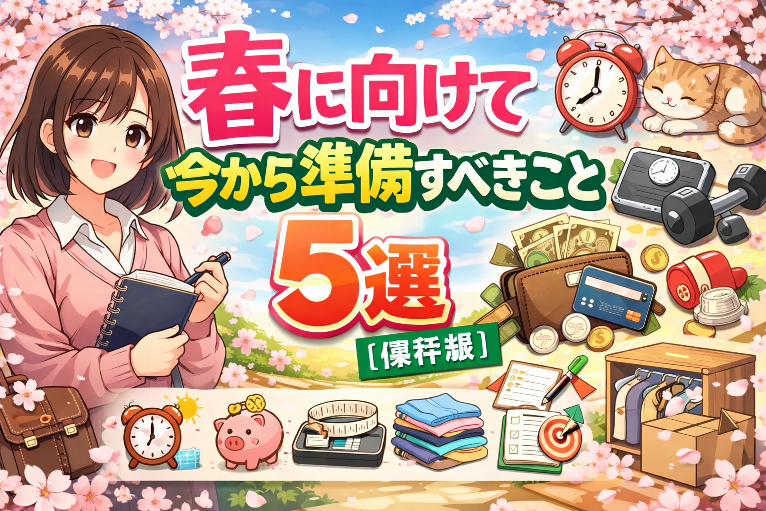 春に向けて今から準備すべきこと5選【保存版】