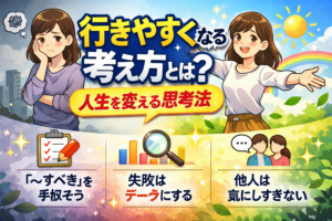 行きやすくなる考え方とは？人生を変える思考法