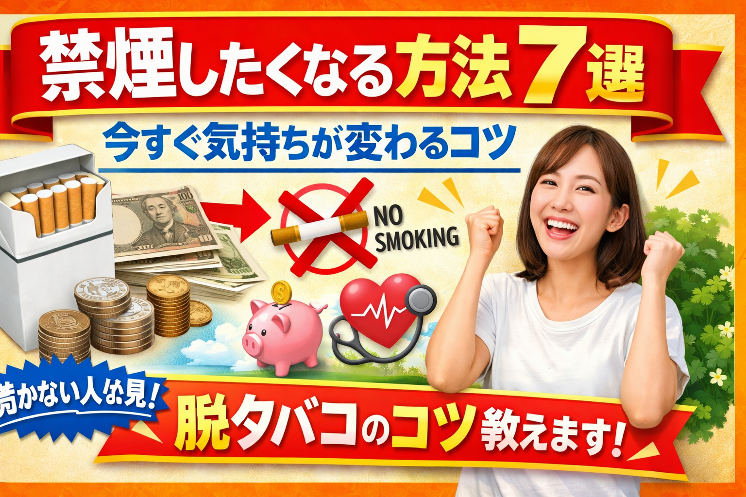 禁煙したくなる方法7選｜今すぐ気持ちが変わるコツ