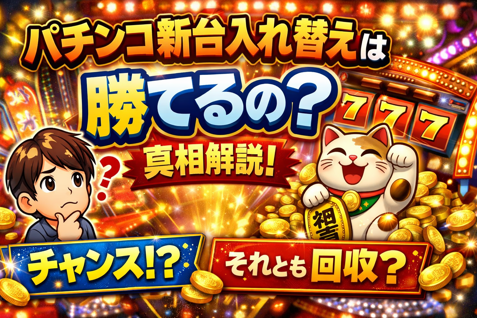 パチンコ新台入れ替えは勝てる？真相解説