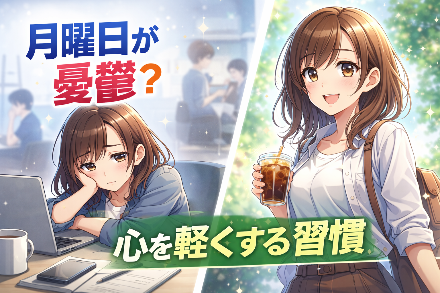 月曜日が憂鬱な人へ｜心を軽くする簡単習慣