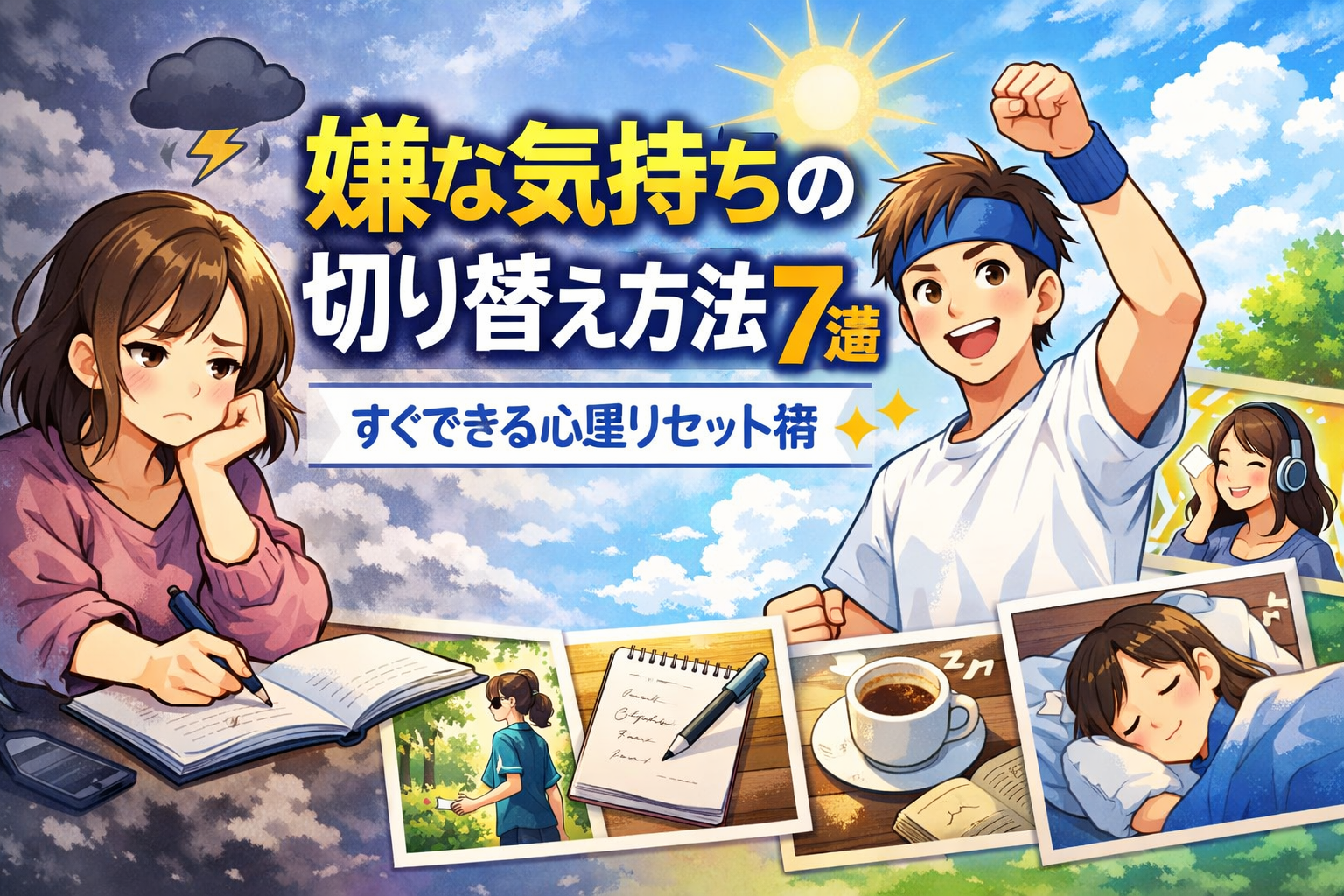 嫌な気持ちの切り替え方法7選|すぐできる心理リセット術