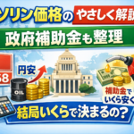 ガソリン価格の決まり方をやさしく解説　政府補助金も整理