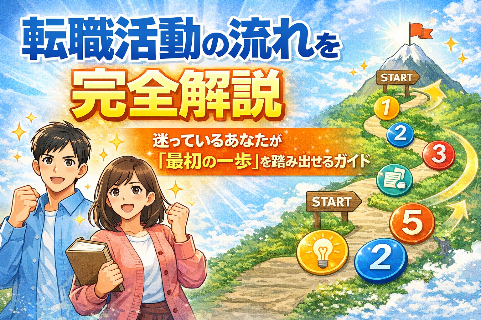 ⑦転職活動の流れを完全解説|迷っているあなたが「最初の一歩」を踏み出せるガイド