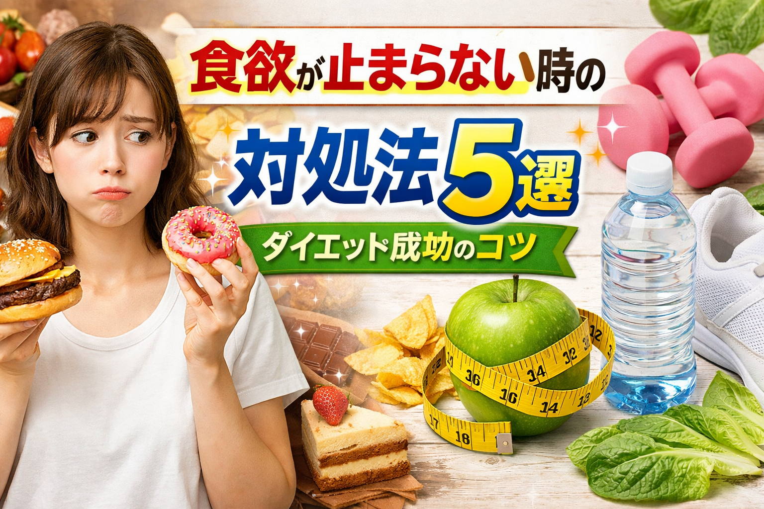 食欲が止まらない時の対処法5選｜ダイエット成功のコツ