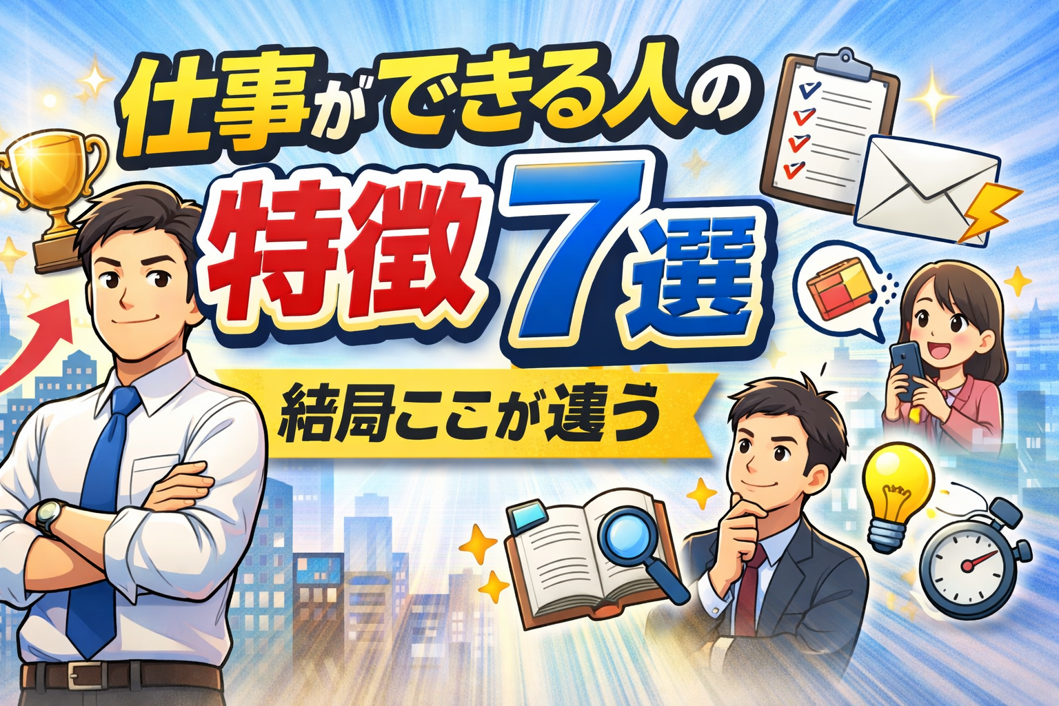 仕事ができる人の特徴7選｜結局ここが違う