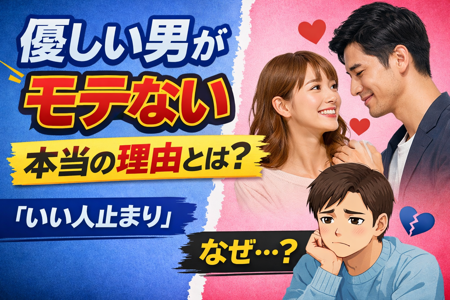 優しい男がモテない本当の理由とは?