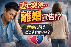 妻に突然離婚を切り出された理由とは？よくある原因と対処法