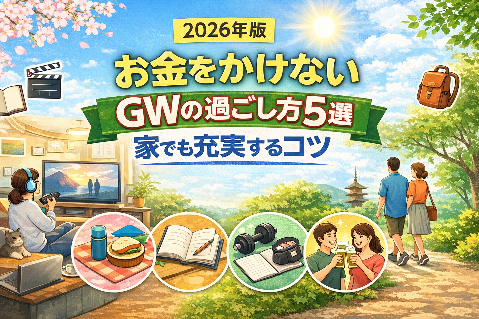 【2026年版】お金をかけないGWの過ごし方5選｜家でも充実するコツ