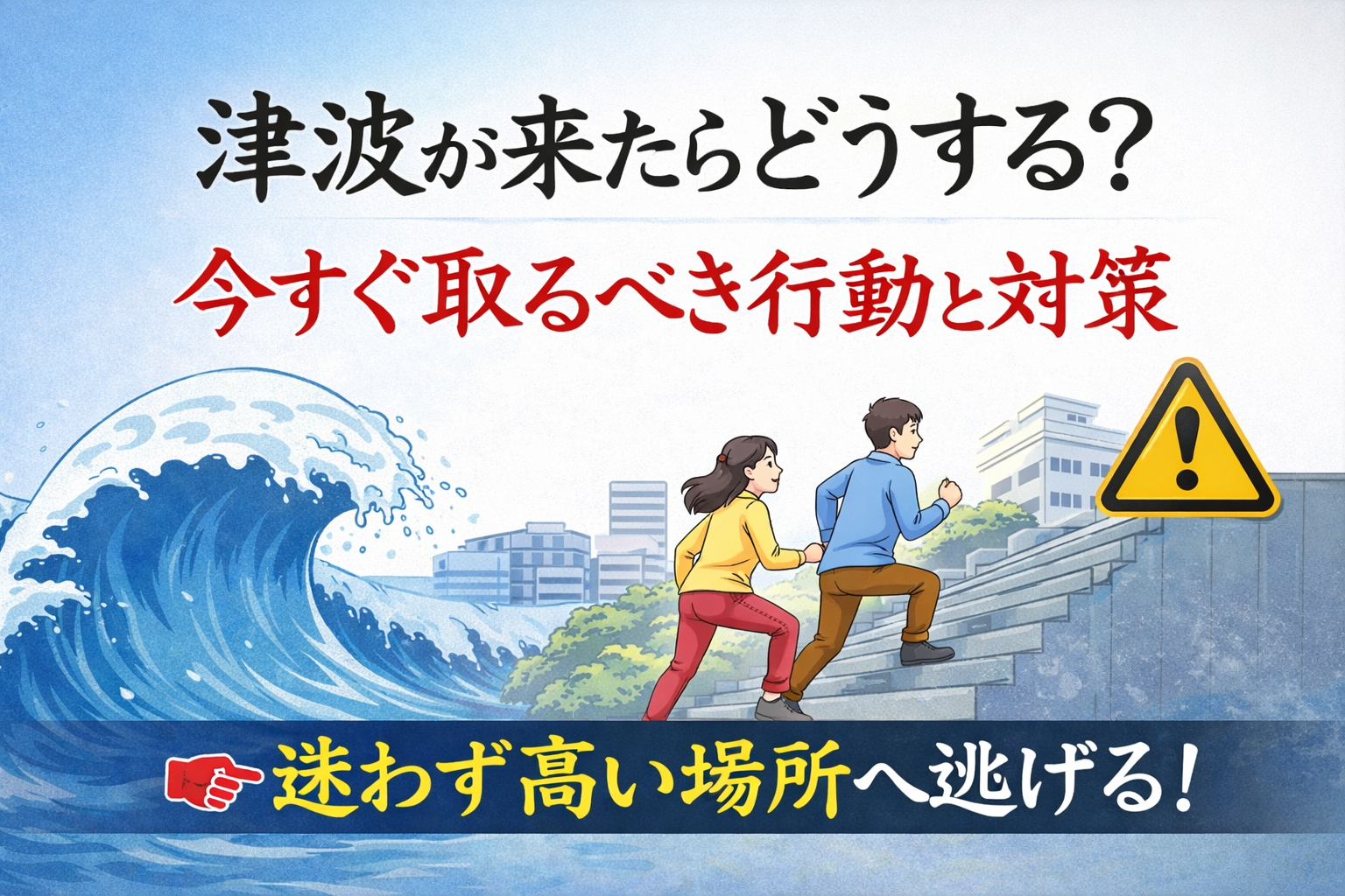 津波が来たらどうする？今すぐ取るべき行動と対策