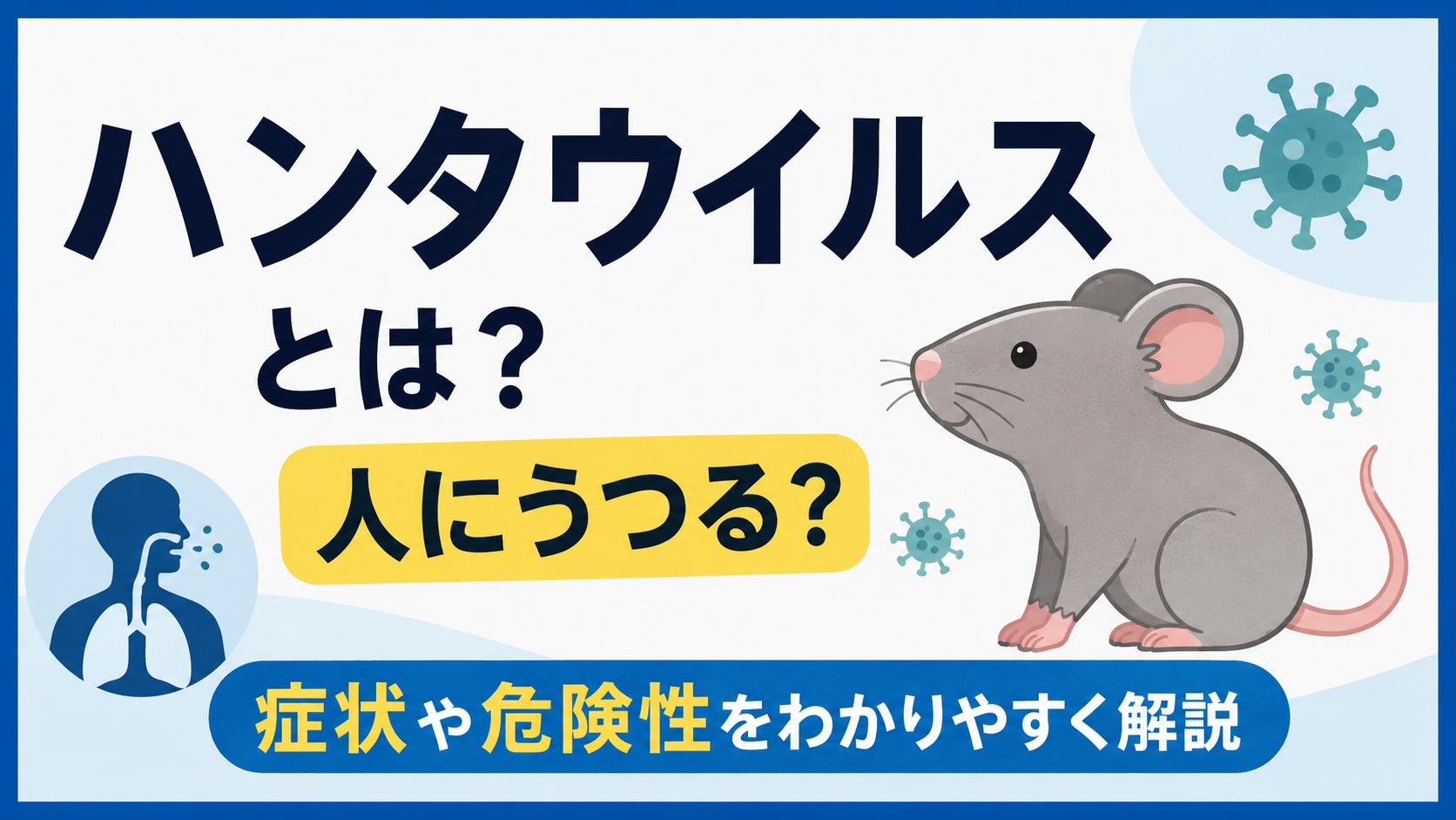 ハンタウイルスとは?人にうつる?症状や危険性をわかりやすく解説