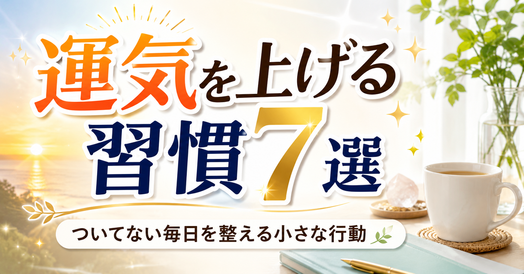 運気を上げる習慣7選|ついてない毎日を整える小さな行動